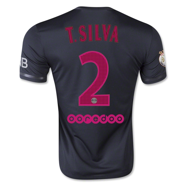 PSG 2015-16 T. SILVA #2 Third Soccer Jersey